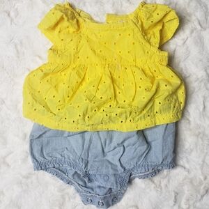 Cute New born yellow onesie